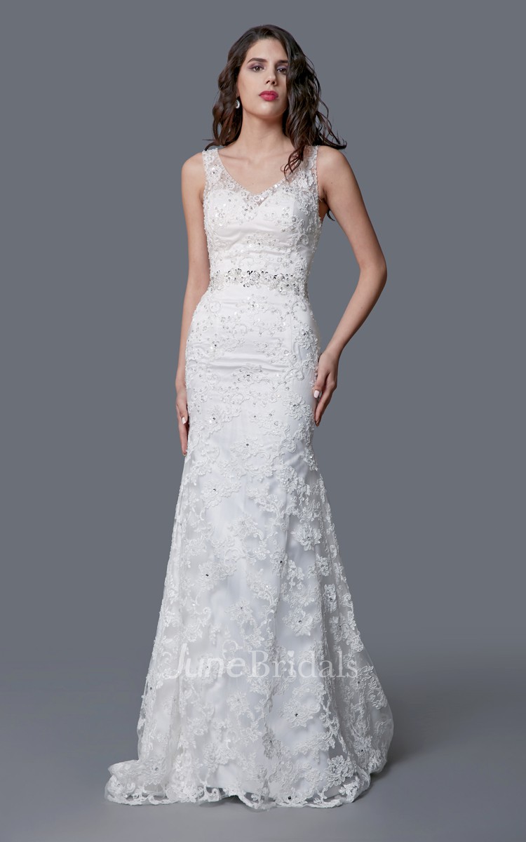 Linen Wedding Dress - Rustic Wedding Dress - JuneBridals