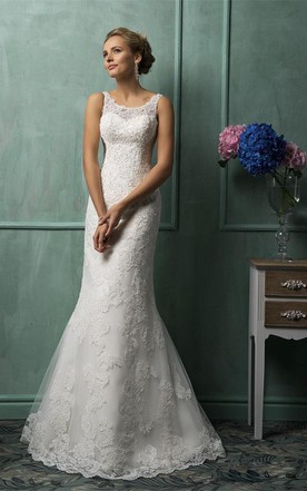 Gold Trumpet Wedding Dress