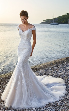 Mermaid Trumpet Wedding Dress Cheap Affordable Fishtail Bridal