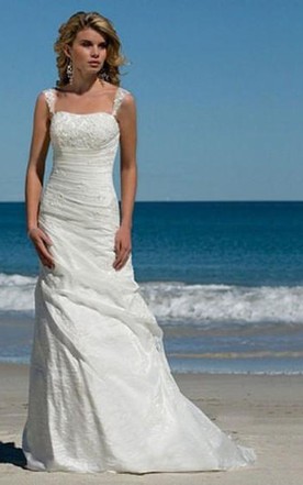 Cheap Empire Waist Beach Wedding Dresses In Style June Bridals