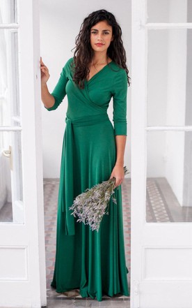 Long Green Dress