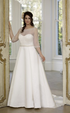 Plus Figure Modest Bridal Dresses Large Size Conservative Wedding