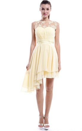 Short Yellow Bridesmaid Dresses