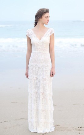 Casual Bridal Dresses for Beach, Destination Wedding Gowns - June ...