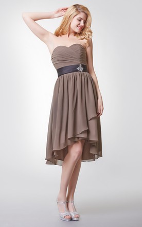High Low Chiffon Dress