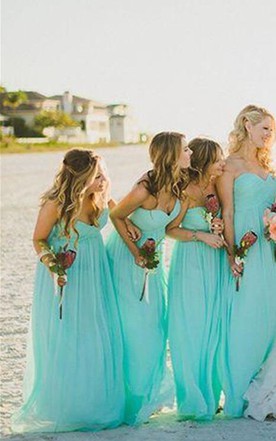 Turquoise Aqua Blue Bridesmaid Dresses