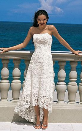 Beach Casual Bridal Dresses Informal Beach Themed Wedding Gowns