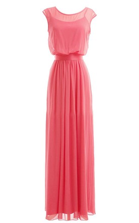 Coral Knee Length Dress
