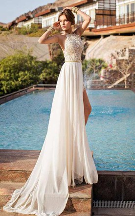 Image for white dresses for beach wedding