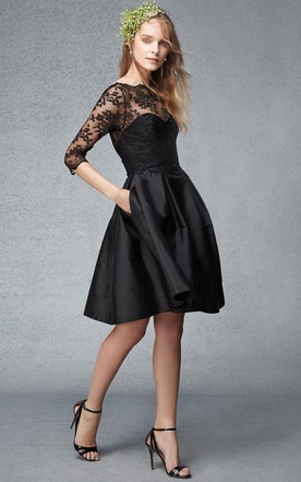Red and Black Prom Bridesmaid Dresses
