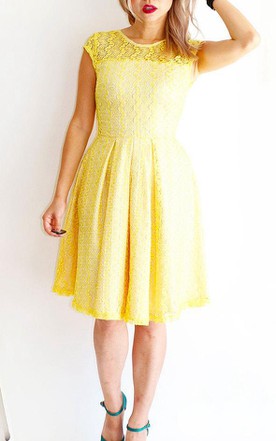 Short Yellow Bridesmaid Dresses