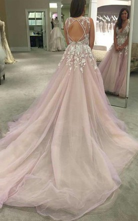 Pink Vintage Style Prom Dresses