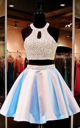 Short Halter Prom Dresses 2018