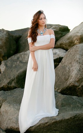 Plus Figure Beachy Wedding Gowns Beach Large Size Bridals Dresses