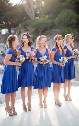 Summer Bridesmaids Dresses Bridesmaid Dress In June Bridals A Line Short V Neck Sleeveless Pleats Chiffon Dress