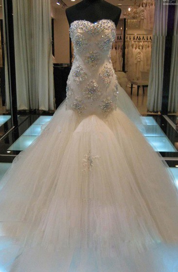 Diamond Bridal Dresses Beaded Wedding Gowns June Bridals