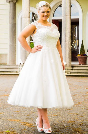 50's style wedding dresses plus size