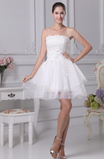 Upskirt Wedding Dresses Short Bridal Dress June Bridals