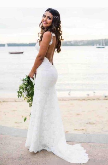 Mermaid Trumpet Wedding Dress Cheap Affordable Fishtail