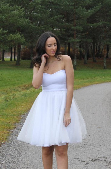 Upskirt Wedding Dresses Short Bridal Dress June Bridals