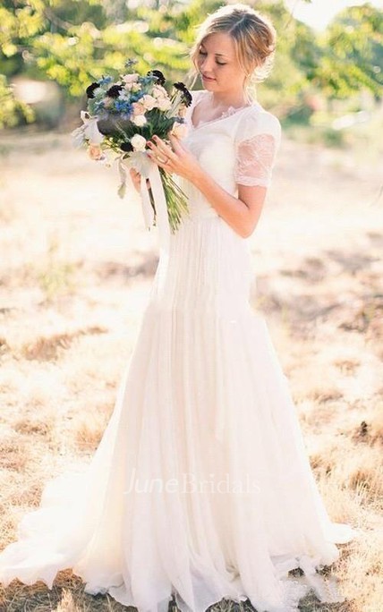 Simple Country Lace Wedding Dress Fashion Dresses