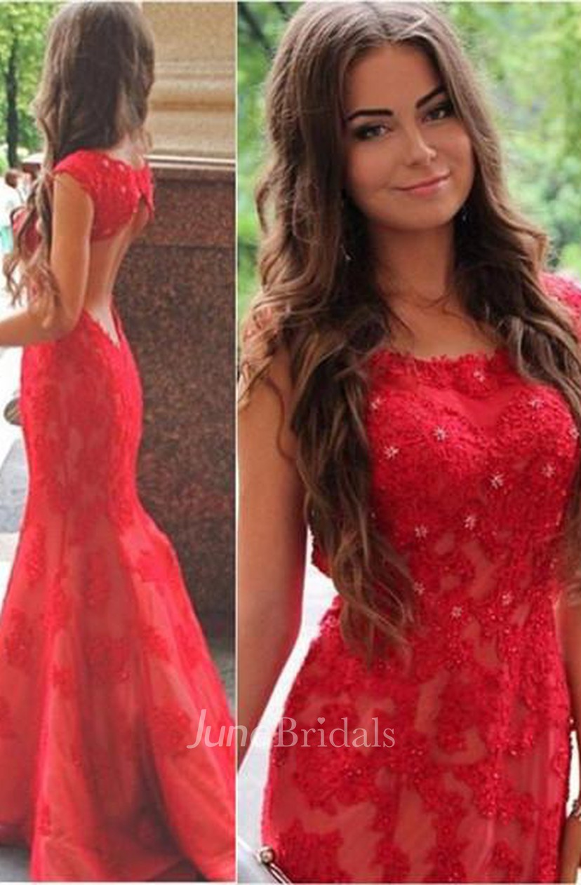 sexy red formal dress