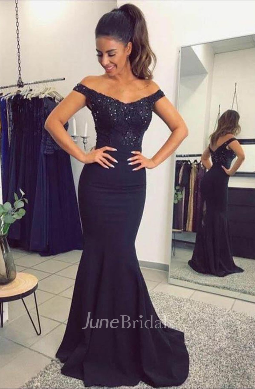 navy blue prom