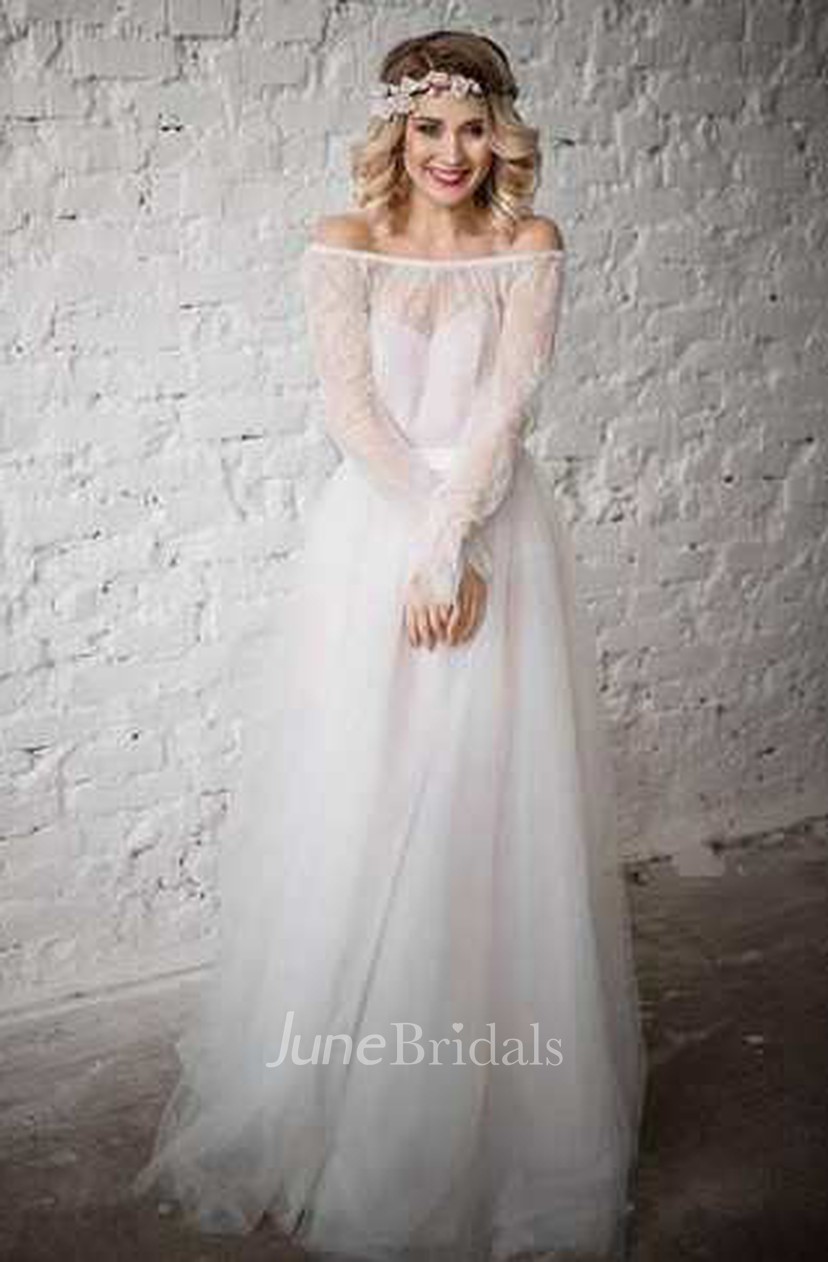 Tulle Satin Lace Bolero Wedding Dress June Bridals