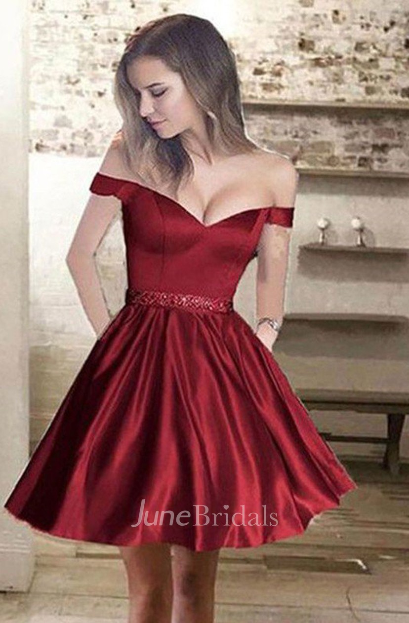 satin homecoming dresses