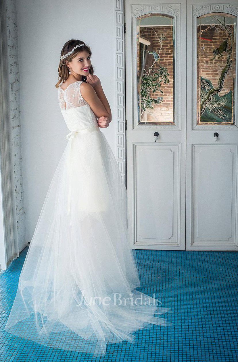 Tulle Bridal Circle Skirt Weddig Dress June Bridals