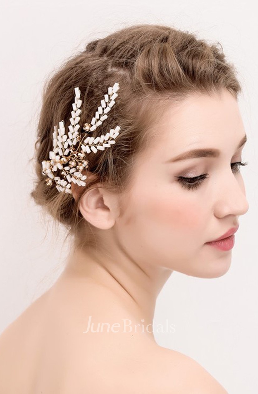 The New Aesthetic Handmade White Beads Small Fresh Sweet Bride