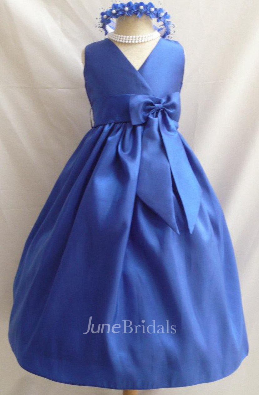 royal blue toddler dress