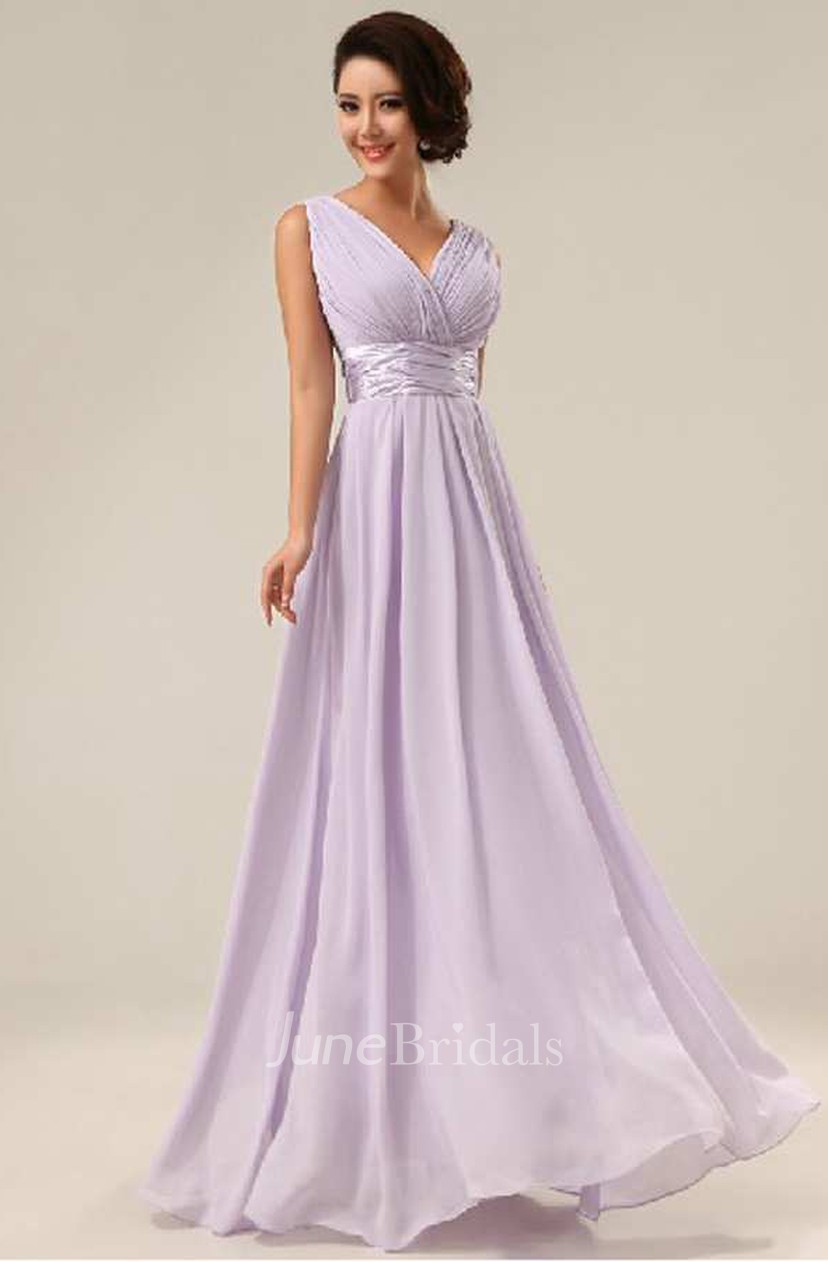 long chiffon dress