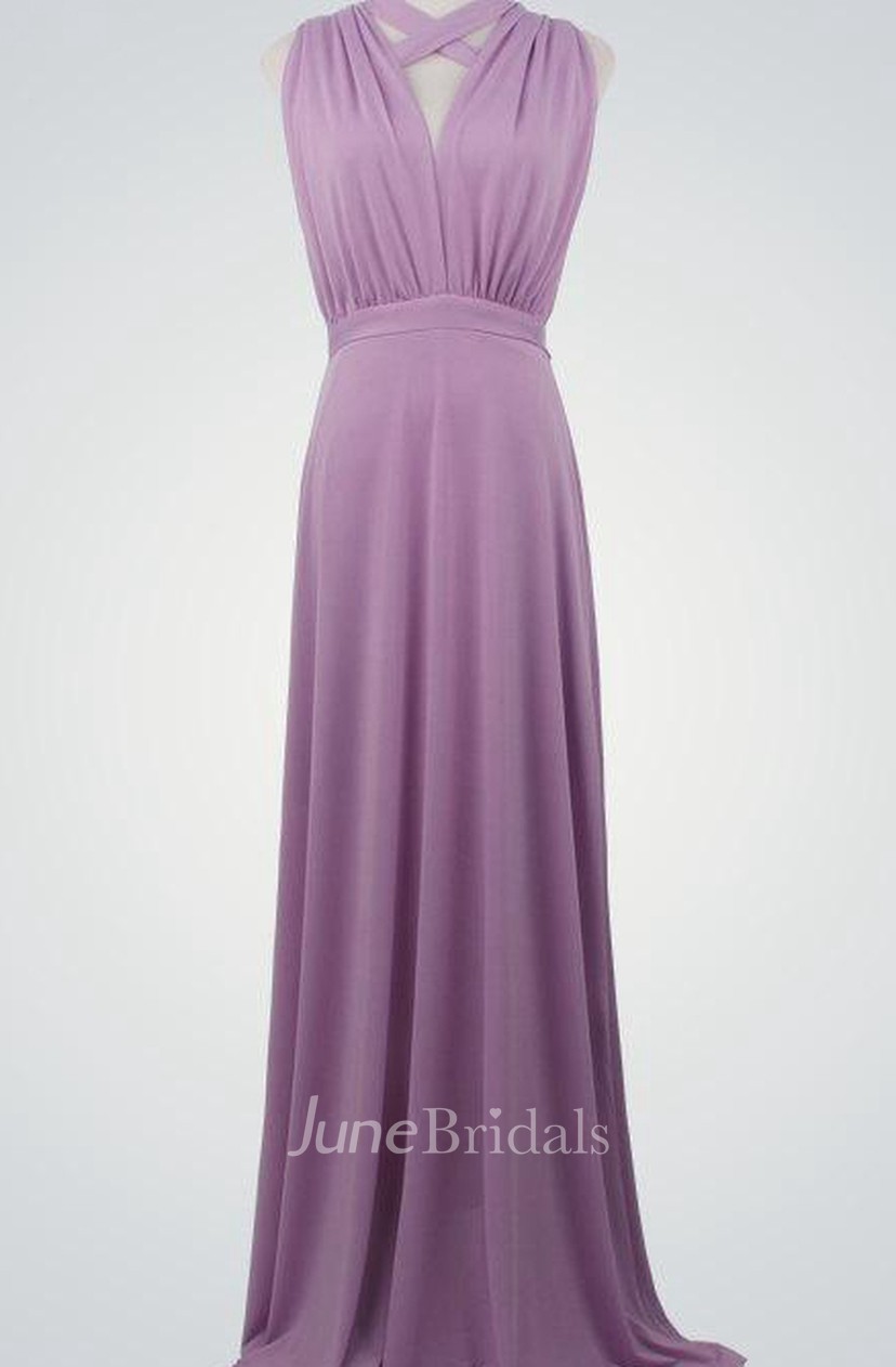 Purple Formal Purple Floor Length Evening Gown Infinity Lavender