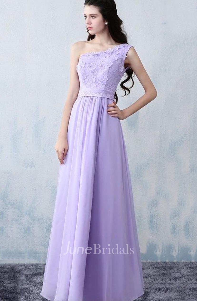 Purple Lace Bridesmaid Long Prom Evening Evening Gown Wedding
