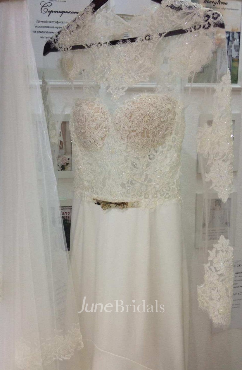 Mermaid Trumpet Long Sleeve Lace Wedding Dress June Bridals