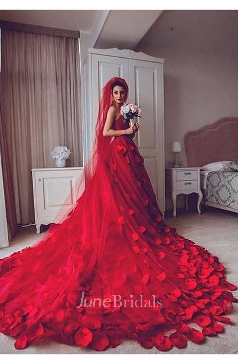 red wedding dresses 2018